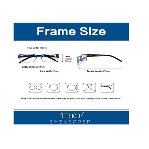 NWT EyeKepper 1.25 Unisex Rectangle Black Sheer Gray Reading Sunglasses 115214 - Picture 3 of 3